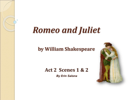 Romeo and Juliet Act 2 Notes
