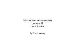History of Philosophy Lecture 14 John Locke