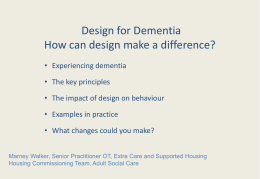 Design for Dementia - East Sussex County Council