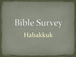 Bible Survey