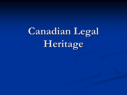 Canadian Legal Heritage - Clarington Central Secondary School