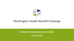Outreach Technical Advisory Committee June 13, 2014