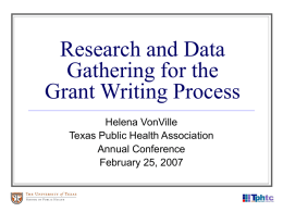 CHARTING Health Information for Texas