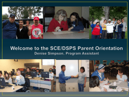 DSPS Transition - School of Continuing Education, NOCCCD