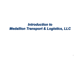 Name of presentation - Medallion Transport Services | LTL