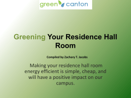 Greening Your Dorm Room