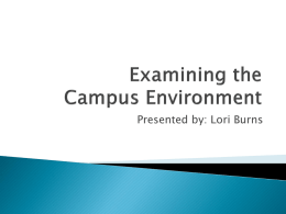 Examining the Campus Environment