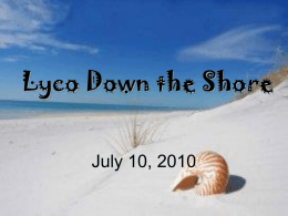 Lyco Down the Shore
