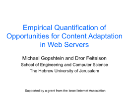 Empirical Quantification of Opportunities for Content