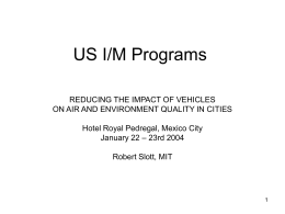 US I/M Programs