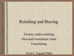Retailing and Buying - CIRCLE International