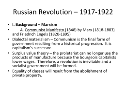 Russian Revolution – 1917-1922