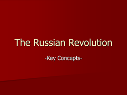 The Russian Revolution - Scott County School District 1