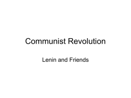 Communist Revolution - Dr. Charles Best Secondary School