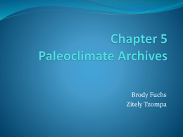 Chapter 5 Paleoclimate Archives
