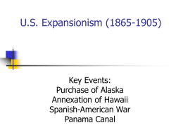 U.S. Expansionism (1865