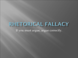Logical Fallacy - SchoolWorld an Edline Solution