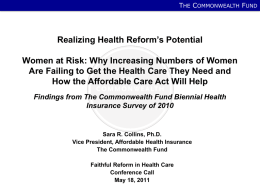 Women at Risk: Why Increasing Numbers of Women Are Failing