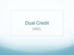 Dual Credit - Northwestern High School