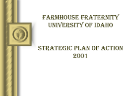 University of Idaho - FarmHouse Fraternity