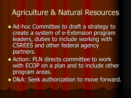 Agriculture & Natural Resources