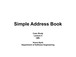 Simple Address Book