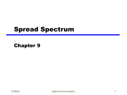 Chapter 9 Spread Spectrum