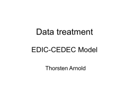 Data treatment EDIC-CEDEC Model - uni