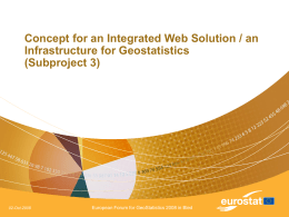 Concept for an integrated web solution / An infrastructure
