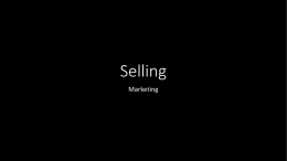 Selling - Weebly
