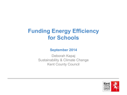 Funding Energy Efficiency for Schools September 2014