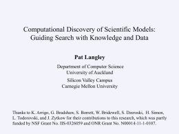 Computational Discovery of Communicable Knowledge