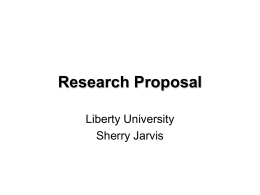 Research Proposal - ePortfolio