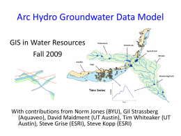 Arc Hydro Groundwater