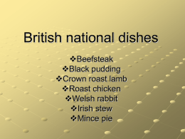 British national dishes - ed