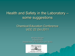 Managing Health and Safety in the Laboratory