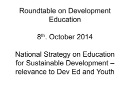 Education for Sustainable Development Links with teacher
