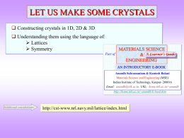 Making Crystals