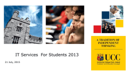IT Services for Students