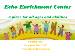 Echo Enrichment Center