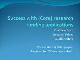 Success with CORE applications
