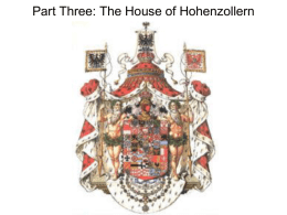Part Three: The House of Hohenzollern