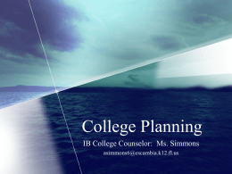 College Planning 101