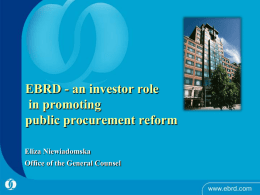 Title of presentation - Public Procurement Network