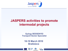 Open Days 2008 Presentation on JASPERS