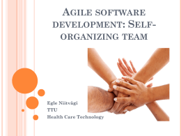 Agile software development: Self