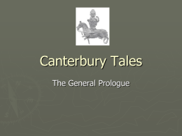 Canterbury Tales - Faulkner University