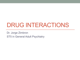 Drug interactions - Cambridgecourse.com