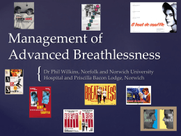 Palliative Management of Breathlessness