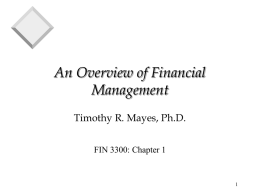 Lecture 1 Basic Finance - Rowdy | Rowdy | MSU Denver